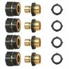 Dyiom 3/4 in. GHT Metal Hose Fitting Quick Connector (4-Set)