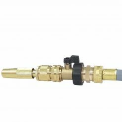 Dyiom 1.29 in. GHT Brass Garden Hose Connectors Double Male (2-Pack ) -Sunnydaze Decor Sales dyiom hose connectors b07v2f7hxc 1f 1000