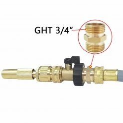 Dyiom 1.29 in. GHT Brass Garden Hose Connectors Double Male (2-Pack ) -Sunnydaze Decor Sales dyiom hose connectors b07v2f7hxc 44 1000