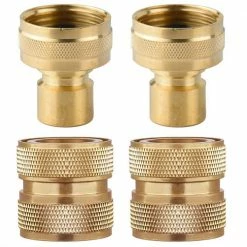 Dyiom 3/4 in. Heavy-Duty Solid Brass Hose Connector (Pack:2)