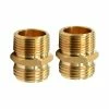 Dyiom 3/4 in. GHT Male x 3/4 in. NPT Male Garden Hose Brass Hose Connector ( 2-Pack )