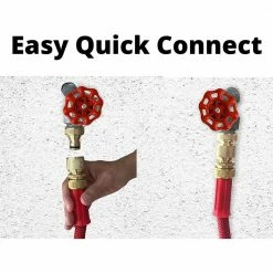 Dyiom 3/4 in. GHT Garden Hose Solid Brass Hose Connector (3-Pack-) -Sunnydaze Decor Sales dyiom hose connectors b08g8wksqr 1f 1000