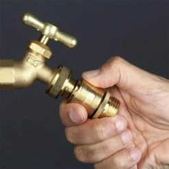 Dyiom 3/4 in. GHT Solid Brass Hose Connector (1-Set) 10 Dyiom 3/4 in. GHT Solid Brass Hose Connector (1-Set) -Sunnydaze Decor Sales dyiom hose connectors b08yp4x2dm 44 1000