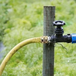 Dyiom 3/4 in. Heavy-Duty Brass Garden Hose Connector with Dual Swivel for Male Hose to Male Hose ( 2-Pack ) -Sunnydaze Decor Sales dyiom hose connectors b091dngzlb 31 1000