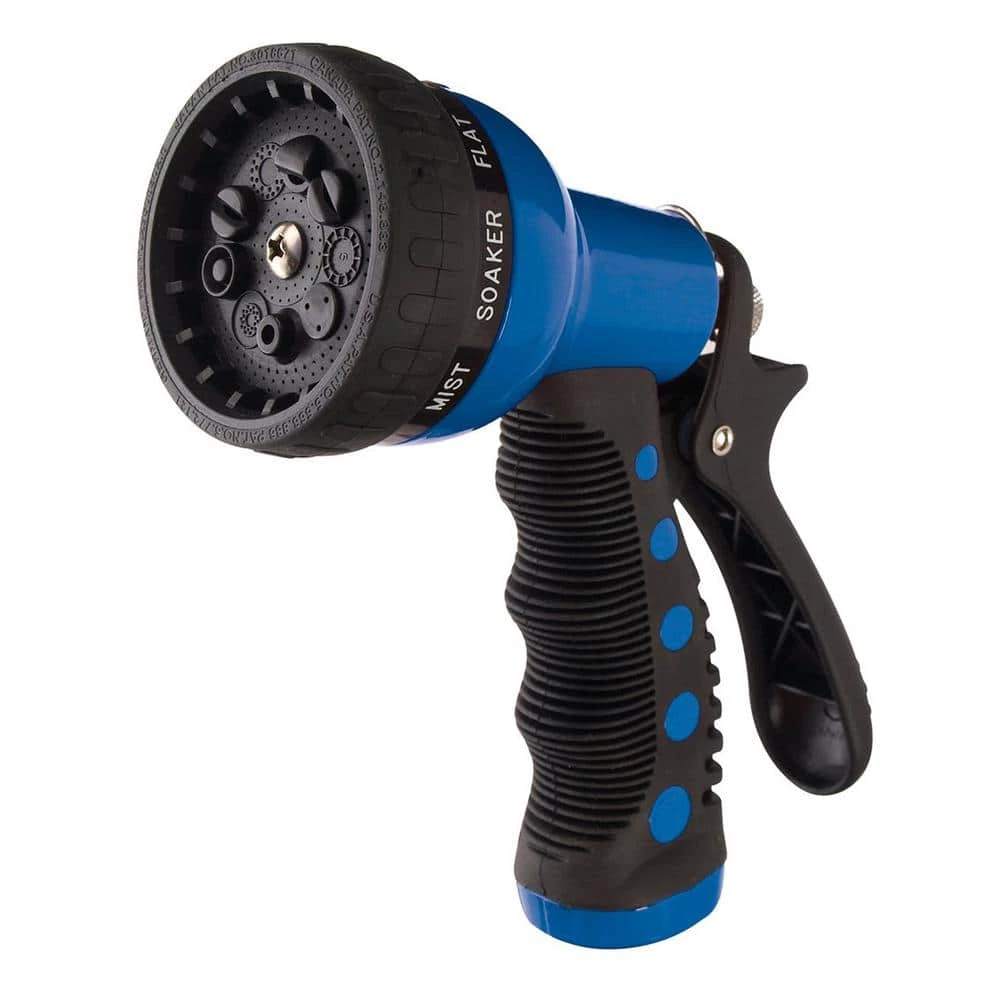 Dyiom 9-Pattern Revolver Front Trigger Spray Nozzle, Blue 1 Dyiom 9-Pattern Revolver Front Trigger Spray Nozzle, Blue