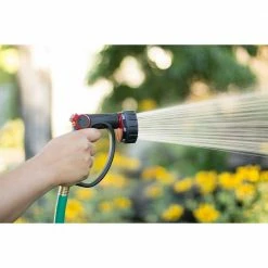 Dyiom 7-Pattern Watering Nozzle with Thumb Control, Black 14 Dyiom 7-Pattern Watering Nozzle with Thumb Control, Black -Sunnydaze Decor Sales dyiom nozzles wands b0187bohpw fa 1000