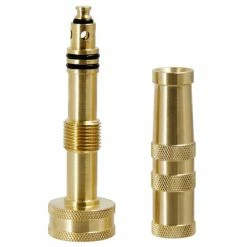 Dyiom 3/4 in. Heavy-Duty Brass Adjustable Twist Water Garden Hose Nozzle with10 Rubber Washers (2-Pack) 13 Dyiom 3/4 in. Heavy-Duty Brass Adjustable Twist Water Garden Hose Nozzle with10 Rubber Washers (2-Pack) -Sunnydaze Decor Sales dyiom nozzles wands b08q8hpg8c 44 1000