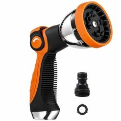 Dyiom 10 Hose Metal Duty Watering Patterns Thumb Control Garden Hose Spray Nozzle