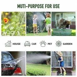 Dyiom 10-Pattern Metal Blue Garden Hose Nozzle Sprayer High Pressure Water Hose Nozzle -Sunnydaze Decor Sales dyiom nozzles wands b092vrvpk9 fa 1000