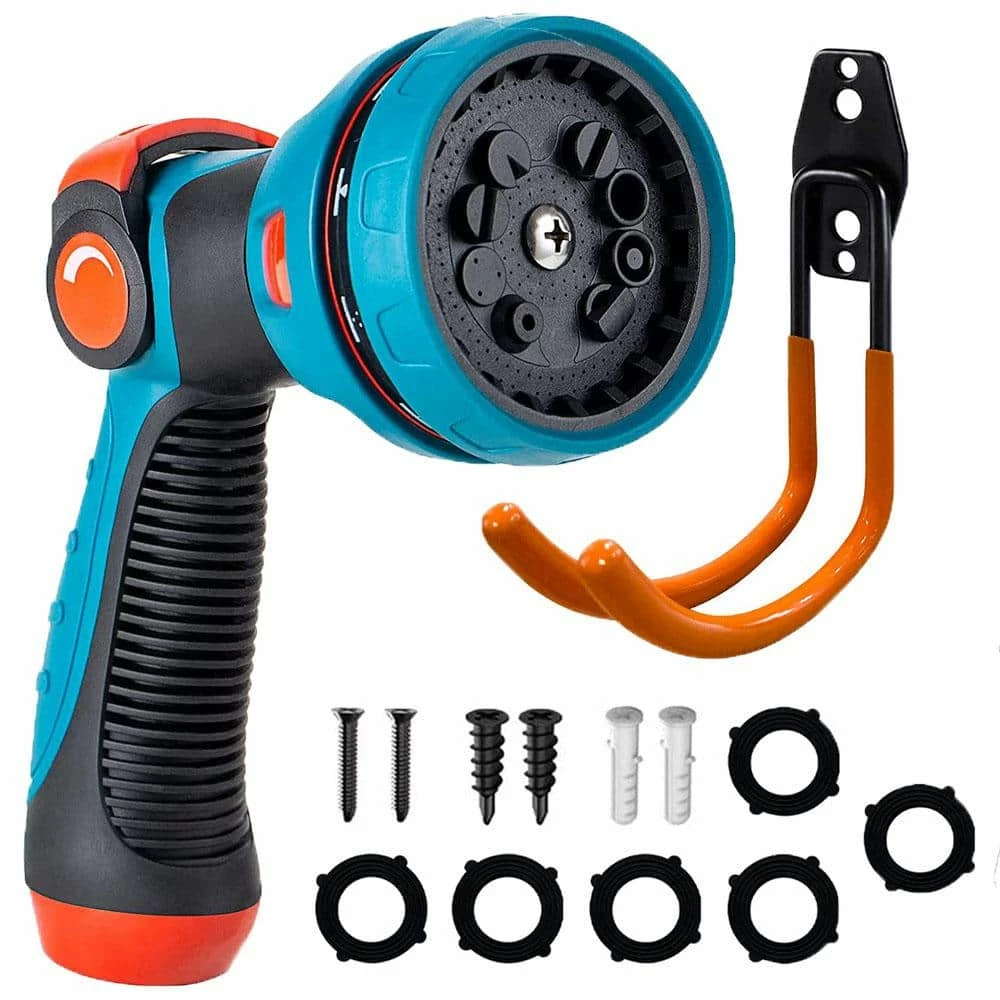 Dyiom 10-Pattern Metal Orange Garden Hose Nozzle Sprayer High Pressure Water Hose Nozzle 1 Dyiom 10-Pattern Metal Orange Garden Hose Nozzle Sprayer High Pressure Water Hose Nozzle