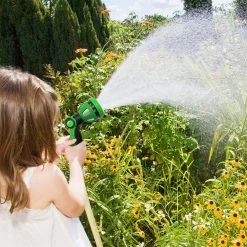 Dyiom 10-Pattern Metal Green Garden Hose Nozzle Sprayer High Pressure Water Hose Nozzle -Sunnydaze Decor Sales dyiom nozzles wands b094x4xpnc fa 1000