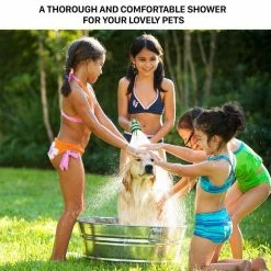 Dyiom Heavy-Duty 10-Pattern Thumb Control Garden Hose Spray Nozzle (Green) -Sunnydaze Decor Sales dyiom nozzles wands b097rccjlk 76 1000