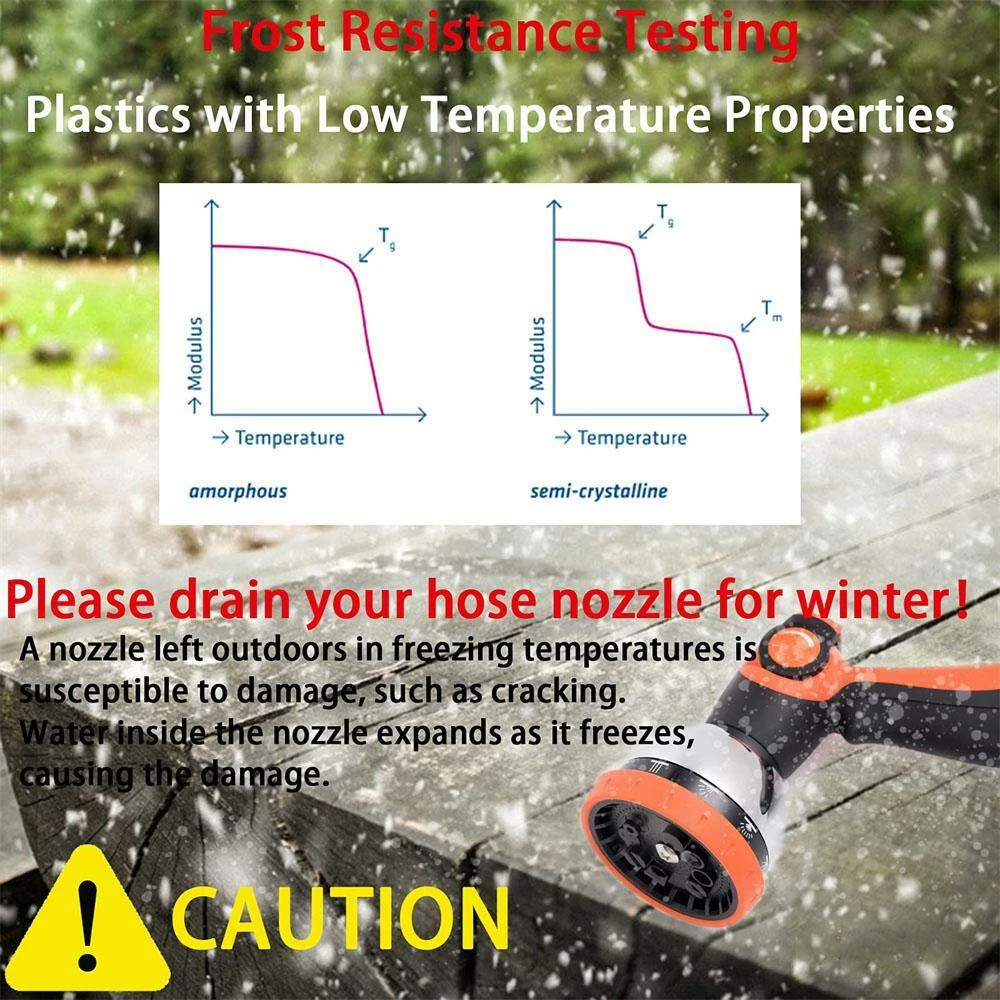 Dyiom 10-Pattern Orange Thumb Control Metal Garden Hose Sprayer Nozzle 6 Dyiom 10-Pattern Orange Thumb Control Metal Garden Hose Sprayer Nozzle - Image 6