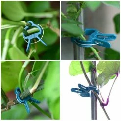 Dyiom 2 in. Gardening Plant Support Clips ( 40 Per Pack) -Sunnydaze Decor Sales dyiom tomato cages b01m34l0db 76 1000