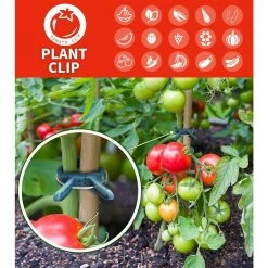 Dyiom 2 in. Gardening Plant Support Clips ( 80 Per Pack) -Sunnydaze Decor Sales dyiom tomato cages b08yp89vdq 4f 1000
