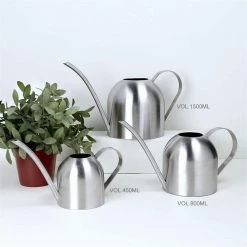 Dyiom 15 oz. Stainless Steel Water Can for Garden -Sunnydaze Decor Sales dyiom watering cans b07mfzym6n 76 1000