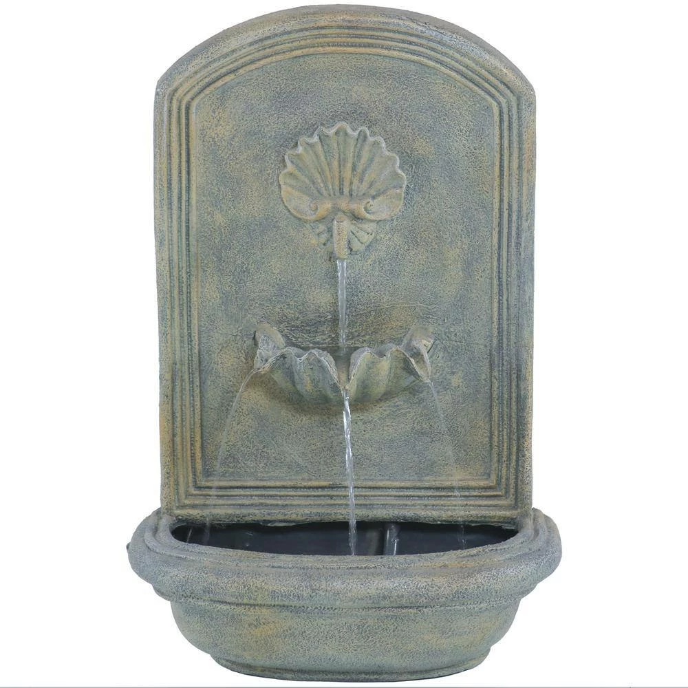 Sunnydaze Decor Seaside French Limestone Electric Powered Outdoor Wall Fountain 6 Sunnydaze Decor Seaside French Limestone Electric Powered Outdoor Wall Fountain - Image 6