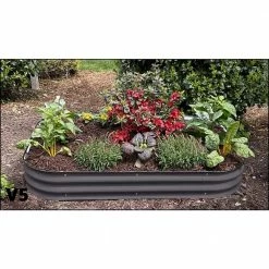 Frame It All 6-in-1 Modular Metal Raised Garden Bed Kit 5 Frame It All 6-in-1 Modular Metal Raised Garden Bed Kit -Sunnydaze Decor Sales gray frame it all raised planter boxes 900008601 gray 4f 1000