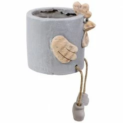 Sunnydaze Decor Sunnydaze 6 in. Indoor Ceramic Planter Statue Tate The Turkey -Sunnydaze Decor Sales gray sunnydaze decor plant pots art 257 44 1000