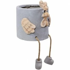 Sunnydaze Decor Sunnydaze 6 in. Indoor Ceramic Planter Statue Tate The Turkey