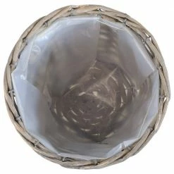 Sunnydaze Decor Sunnydaze 6.75 in. Gray Wicker Planter with Plastic Liner (5-Pack) 12 Sunnydaze Decor Sunnydaze 6.75 in. Gray Wicker Planter with Plastic Liner (5-Pack) -Sunnydaze Decor Sales gray sunnydaze decor plant pots hb 798 1f 1000