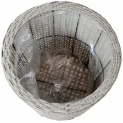 Sunnydaze Decor Sunnydaze Round Polyrattan Indoor Planters - 1 Large/1 Small Planter - Gray 13 Sunnydaze Decor Sunnydaze Round Polyrattan Indoor Planters - 1 Large/1 Small Planter - Gray -Sunnydaze Decor Sales gray sunnydaze decor plant pots nhu 508 fa 1000