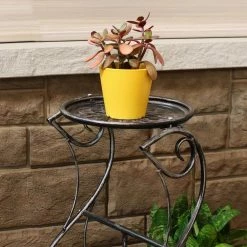 Sunnydaze Decor 30 in. Victorian Grey Steel Plant and Flower Stand 12 Sunnydaze Decor 30 in. Victorian Grey Steel Plant and Flower Stand -Sunnydaze Decor Sales gray sunnydaze decor plant stands kf 3vfs 44 1000