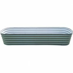 Frame It All 9-in-1 Modular Metal Raised Garden Bed Kit 6 Frame It All 9-in-1 Modular Metal Raised Garden Bed Kit -Sunnydaze Decor Sales green frame it all raised planter boxes 900017901 green 4f 1000