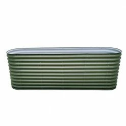 Frame It All 9-in-1 Modular Metal Raised Garden Bed Kit 6 Frame It All 9-in-1 Modular Metal Raised Garden Bed Kit -Sunnydaze Decor Sales green frame it all raised planter boxes 900032901 green 4f 1000