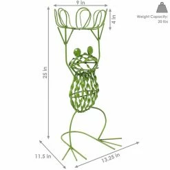 Sunnydaze Decor Sunnydaze 25 in. Tall Frog-Shaped Indoor/Outdoor Steel Plant Stand 13 Sunnydaze Decor Sunnydaze 25 in. Tall Frog-Shaped Indoor/Outdoor Steel Plant Stand -Sunnydaze Decor Sales green sunnydaze decor plant stands cue 006 1f 1000
