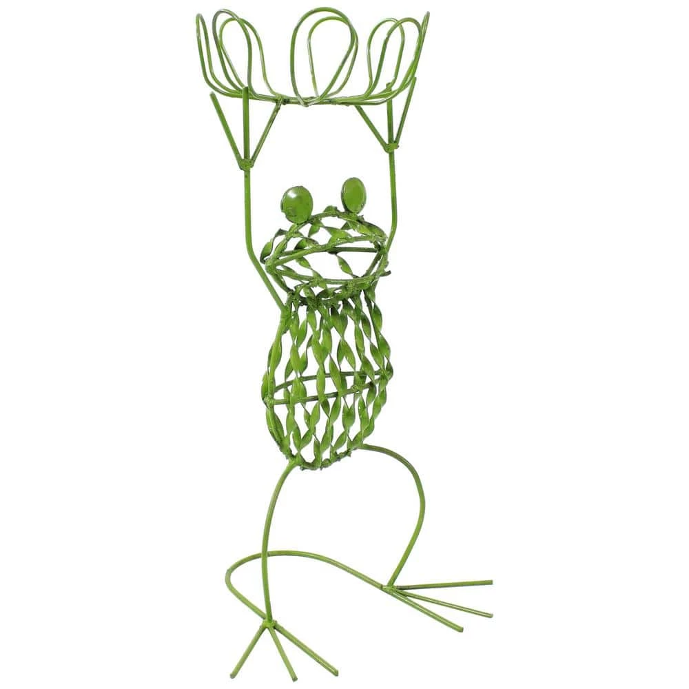 Sunnydaze Decor Sunnydaze 25 in. Tall Frog-Shaped Indoor/Outdoor Steel Plant Stand 1 Sunnydaze Decor Sunnydaze 25 in. Tall Frog-Shaped Indoor/Outdoor Steel Plant Stand