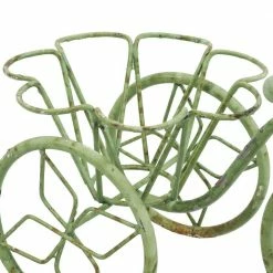 Sunnydaze Decor Sunnydaze 12 in. Tricycle Indoor/Outdoor Green Steel Standing Planter Basket -Sunnydaze Decor Sales green sunnydaze decor plant stands lci 801 1f 1000