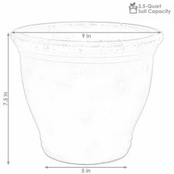 Sunnydaze Decor Studio 9 in. Imperial Blue Ceramic Indoor/Outdoor Planter (Set of 2) 10 Sunnydaze Decor Studio 9 in. Imperial Blue Ceramic Indoor/Outdoor Planter (Set of 2) -Sunnydaze Decor Sales imperial blue sunnydaze decor plant pots ap 053 4f 1000