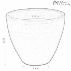 Sunnydaze Decor Resort Ceramic Indoor/Outdoor Planter - Seafoam - 13 in. -Sunnydaze Decor Sales light green sunnydaze decor plant pots ap 107 4f 1000