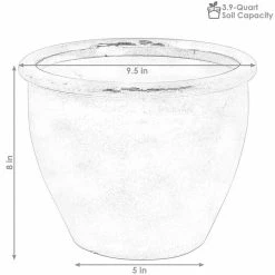 Sunnydaze Decor Chalet 9 in. Light Green Ceramic Indoor/Outdoor Planter (Set of 2) -Sunnydaze Decor Sales light green sunnydaze decor plant pots ap 919 4f 1000