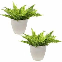 Sunnydaze Decor 11 in. 2 Ocean Villa Ceramic Indoor/Outdoor Planters - Pearl -Sunnydaze Decor Sales pearl sunnydaze decor plant pots ap 998 1f 1000