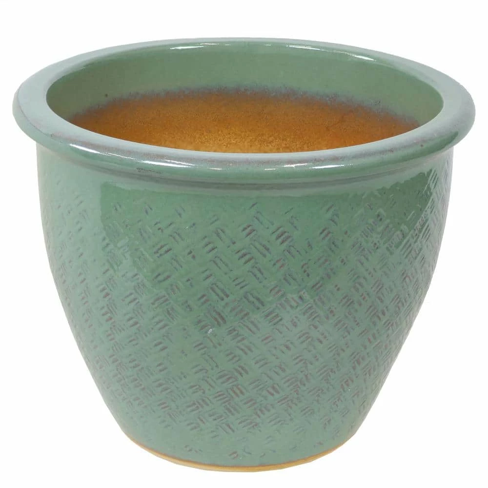 Sunnydaze Decor 15 in. Ocean Villa Ceramic Indoor/Outdoor Planter Seaside Dreams 1 Sunnydaze Decor 15 in. Ocean Villa Ceramic Indoor/Outdoor Planter Seaside Dreams