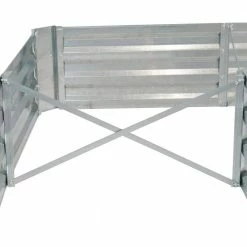 Sunnydaze Decor L-Shaped Silver Galvanized Steel Raised Garden Bed 14 Sunnydaze Decor L-Shaped Silver Galvanized Steel Raised Garden Bed -Sunnydaze Decor Sales silver sunnydaze decor planter boxes hb 785 1f 1000