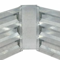 Sunnydaze Decor L-Shaped Silver Galvanized Steel Raised Garden Bed 13 Sunnydaze Decor L-Shaped Silver Galvanized Steel Raised Garden Bed -Sunnydaze Decor Sales silver sunnydaze decor planter boxes hb 785 4f 1000