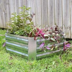 Sunnydaze Decor 24 in. Silver Galvanized Steel Square Raised Bed 13 Sunnydaze Decor 24 in. Silver Galvanized Steel Square Raised Bed -Sunnydaze Decor Sales silver sunnydaze decor raised planter boxes hb 475 31 1000