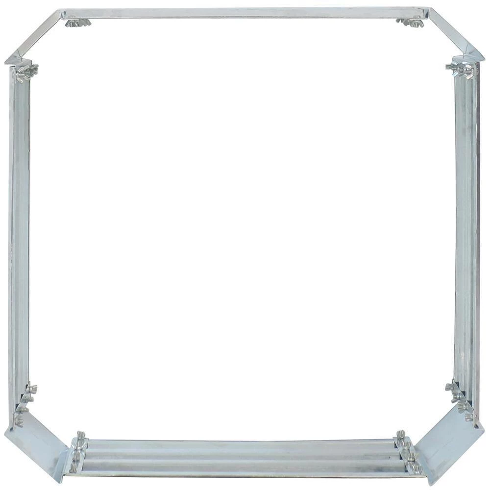 Sunnydaze Decor 24 in. Silver Galvanized Steel Square Raised Bed 2 Sunnydaze Decor 24 in. Silver Galvanized Steel Square Raised Bed - Image 2