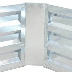 Sunnydaze Decor 48 in. Silver Galvanized Steel Rectangle Raised Bed 10 Sunnydaze Decor 48 in. Silver Galvanized Steel Rectangle Raised Bed -Sunnydaze Decor Sales silver sunnydaze decor raised planter boxes hb 512 1f 1000