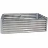 Sunnydaze Decor Sunnydaze 71 in. x 35.5 in. Silver Galvalume Galvanized Steel Raised Garden Bed