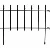 Sunnydaze Decor 18 in. Steel Border Patio Walkway Garden Fence Panels - Roman Style (20-Piece)