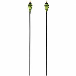 Sunnydaze Decor Green Glass Citronella Torch with Metal Swirl (Set of 2) 13 Sunnydaze Decor Green Glass Citronella Torch with Metal Swirl (Set of 2) -Sunnydaze Decor Sales sunnydaze decor citronella torches wko 108 1f 1000