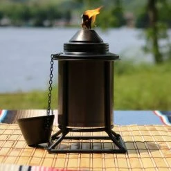 Sunnydaze Decor 7 in. Outdoor Metal Tabletop Torches Orange, Blue, Green and Brown (4-Pack) -Sunnydaze Decor Sales sunnydaze decor citronella torches wko 165 1f 1000