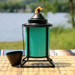 Sunnydaze Decor 7 in. Outdoor Metal Tabletop Torches Orange, Blue, Green and Brown (4-Pack) -Sunnydaze Decor Sales sunnydaze decor citronella torches wko 165 76 1000