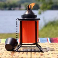 Sunnydaze Decor 7 in. Outdoor Metal Tabletop Torches Orange, Blue, Green and Brown (4-Pack) -Sunnydaze Decor Sales sunnydaze decor citronella torches wko 165 fa 1000