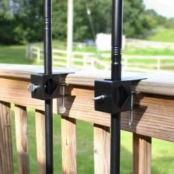 Sunnydaze Decor Deck Clamp Outdoor Torch Mount Bracket for Handrail (2-Pack) -Sunnydaze Decor Sales sunnydaze decor citronella torches wko 189 31 1000