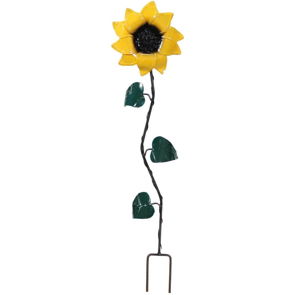 Sunnydaze Decor Sunnydaze 35.5 in. Metal Decorative Garden Stake - Yellow Sunflower 1 Sunnydaze Decor Sunnydaze 35.5 in. Metal Decorative Garden Stake - Yellow Sunflower